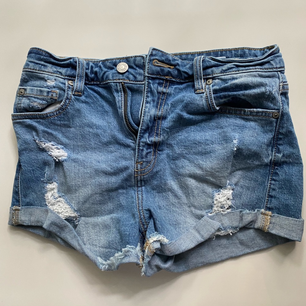 Kara ripped jean shorts